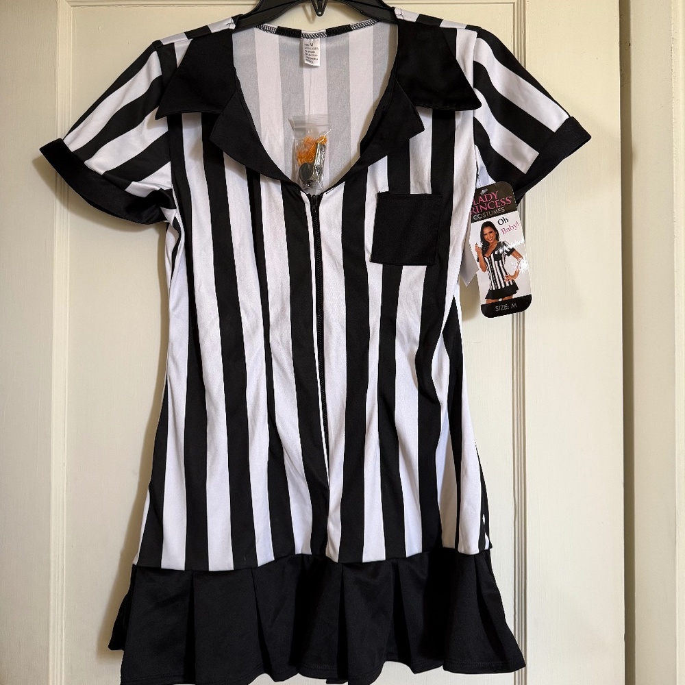 NEW Sexy Referee Halloween Costume size Medium